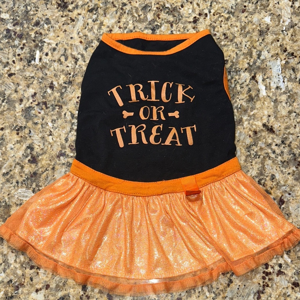 Martha Stewart Pets Black and Orange Dog Dress